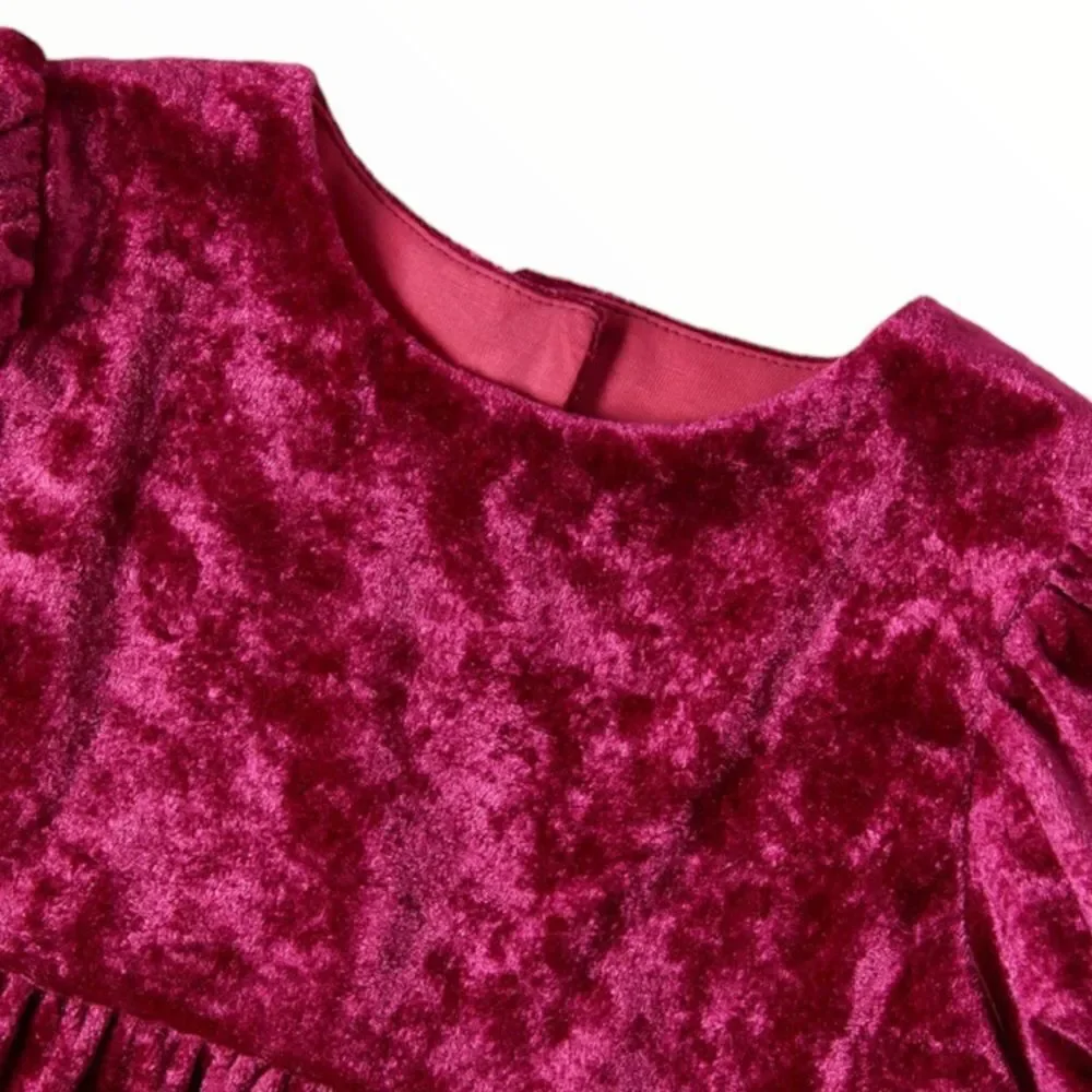 ZARA Kids | Burgundy | VELVET DRESS
